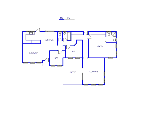 Floor plan of the property in Boksburg