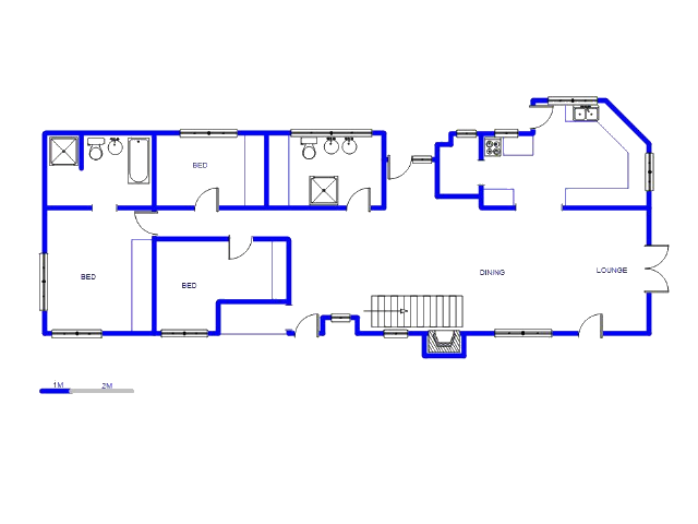 Floor plan of the property in Montana Park