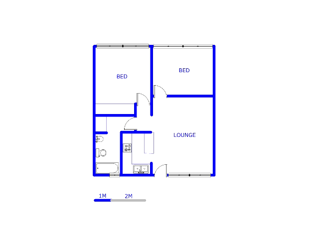 Floor plan of the property in Muckleneuk