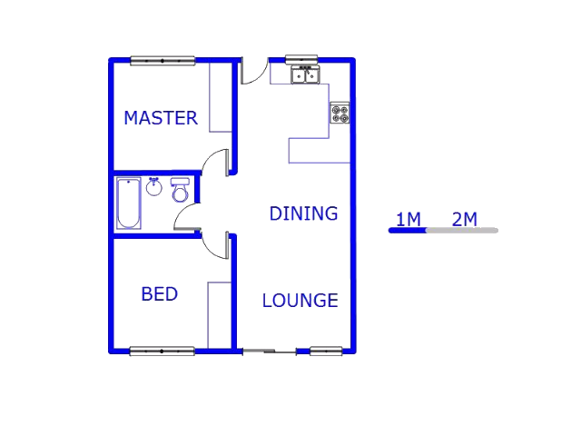 Floor plan of the property in Roodia