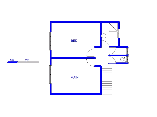 Floor plan of the property in Benoni