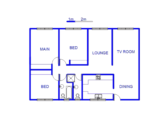 Floor plan of the property in Berton Park