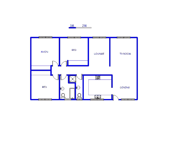 Floor plan of the property in Berton Park