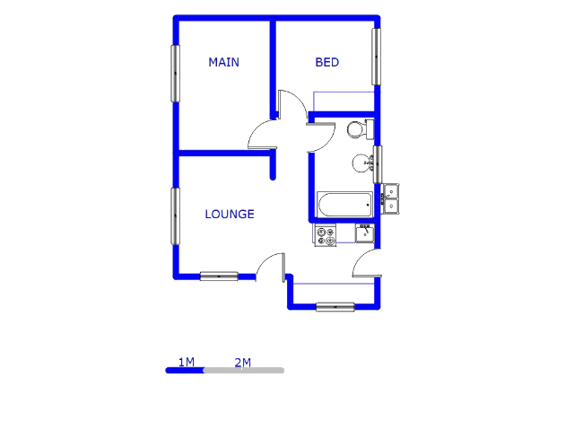 Floor plan of the property in Naturena