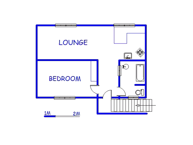 Floor plan of the property in Morningside - DBN