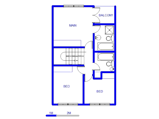 Floor plan of the property in Bronkhorstspruit