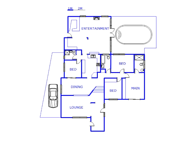 Floor plan of the property in Woodhaven 