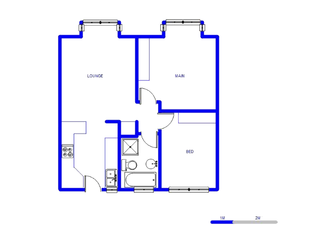 Floor plan of the property in Emalahleni (Witbank) 