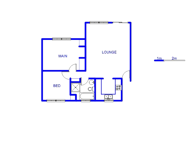 Floor plan of the property in Little Falls