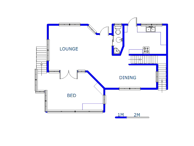 Floor plan of the property in Amanzimtoti 