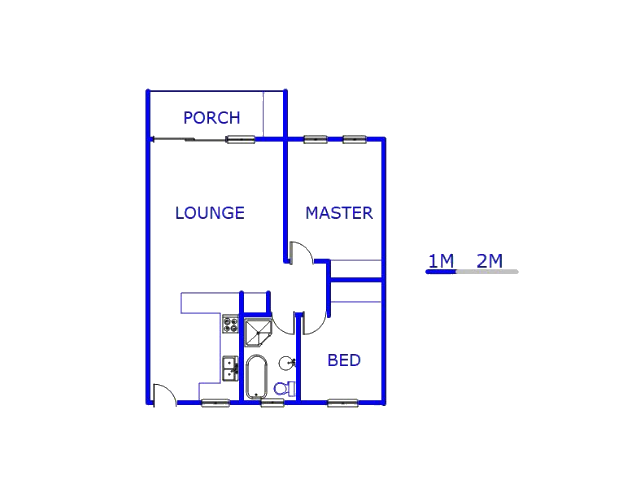 Floor plan of the property in Solheim