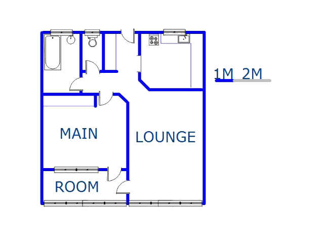 Floor plan of the property in Emalahleni (Witbank) 