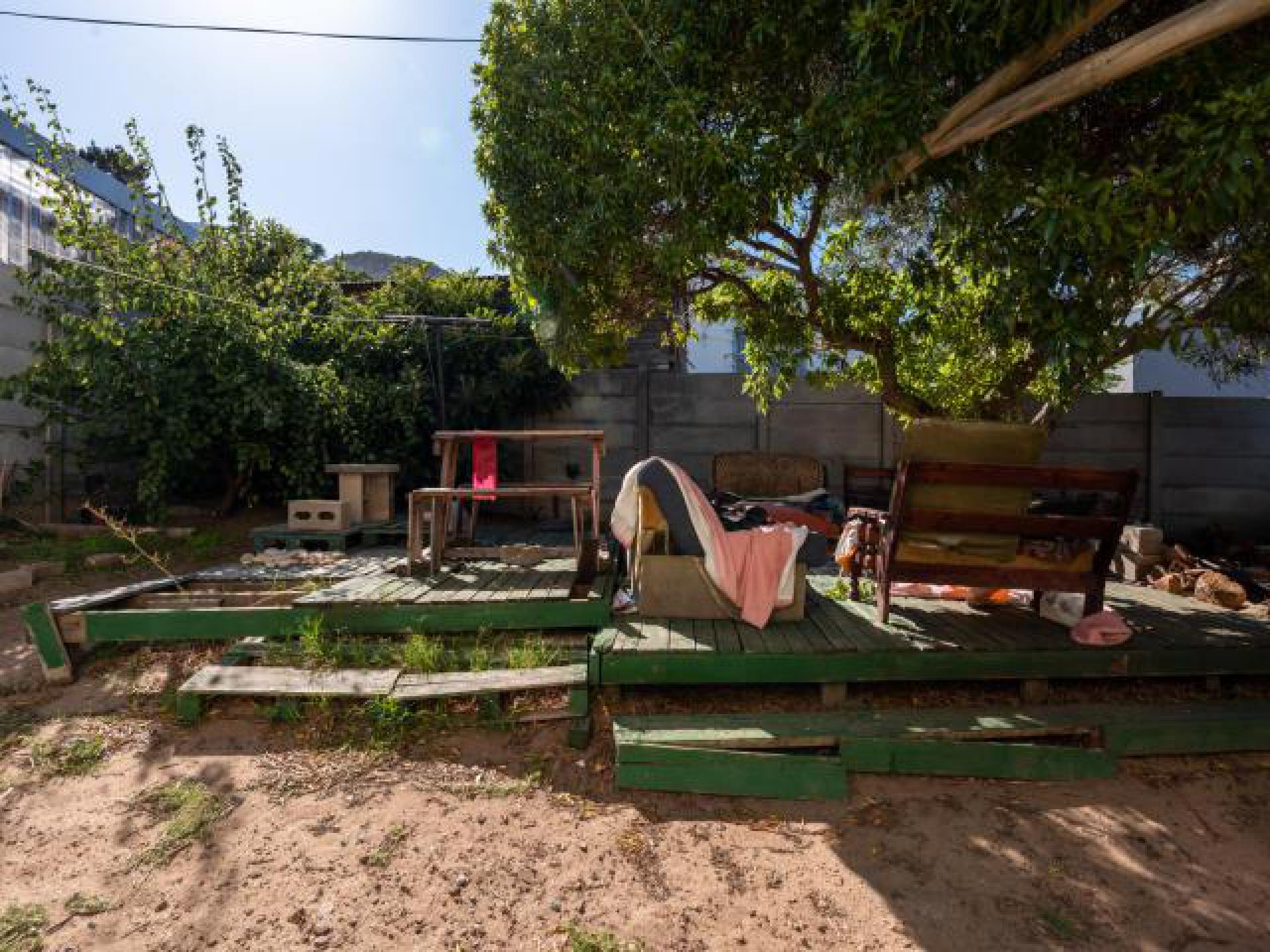 Backyard of property in Ocean View - CPT