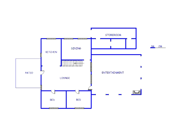 Floor plan of the property in Swartruggens