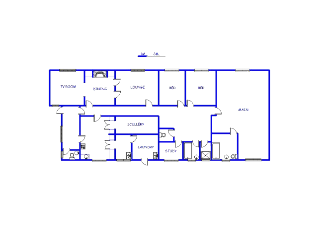 Floor plan of the property in Greylingstad