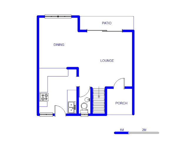 Floor plan of the property in Wapadrand