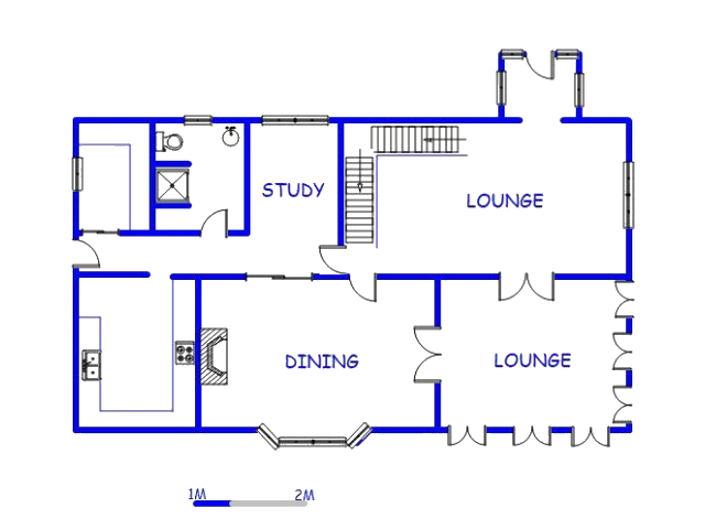 Floor plan of the property in Pietermaritzburg (KZN)