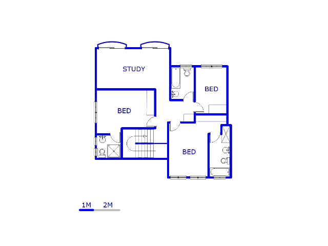 Floor plan of the property in Pretorius Park