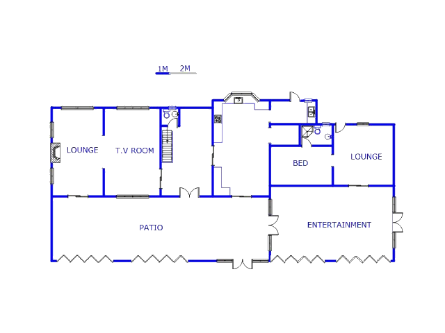 Floor plan of the property in Meyerton