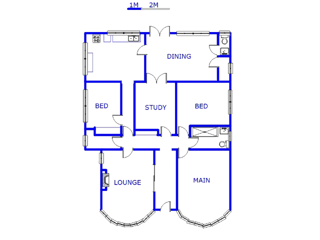 Floor plan of the property in Orange Grove