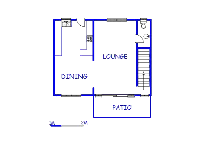 Floor plan of the property in Malvern - DBN