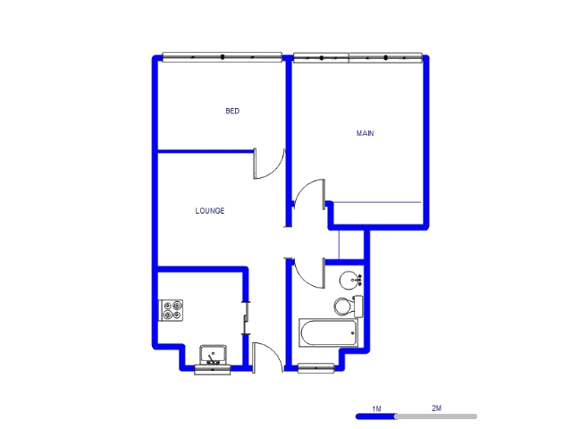 Floor plan of the property in Sunnyside
