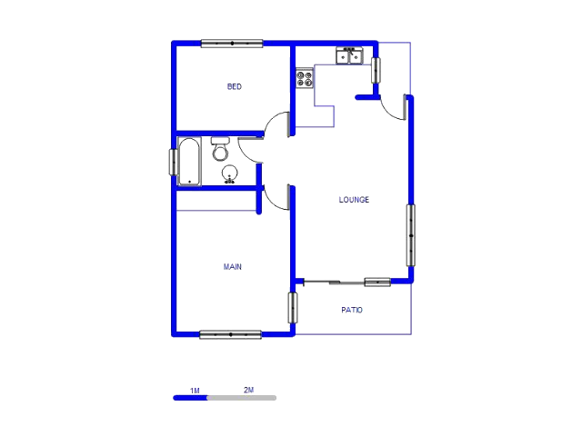 Floor plan of the property in Rembrandt Park