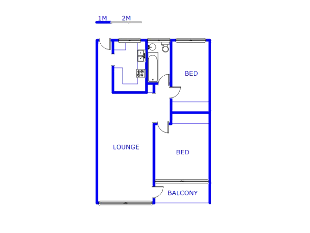 Floor plan of the property in Benoni