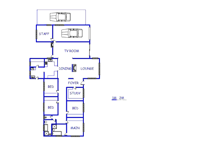 Floor plan of the property in Kuruman