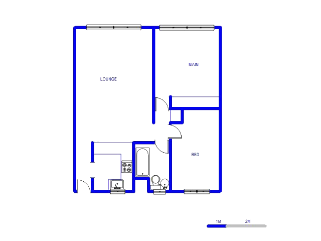 Floor plan of the property in Wonderboom South