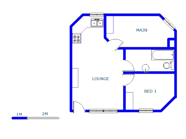 Floor plan of the property in Kempton Park