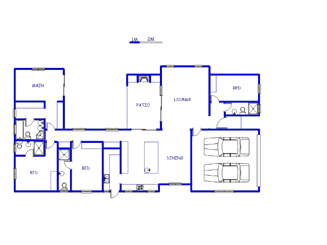 Floor plan of the property in Parklands