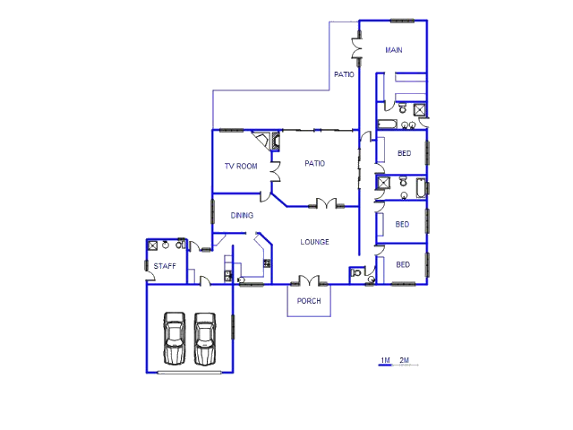 Floor plan of the property in Magaliesmoot AH