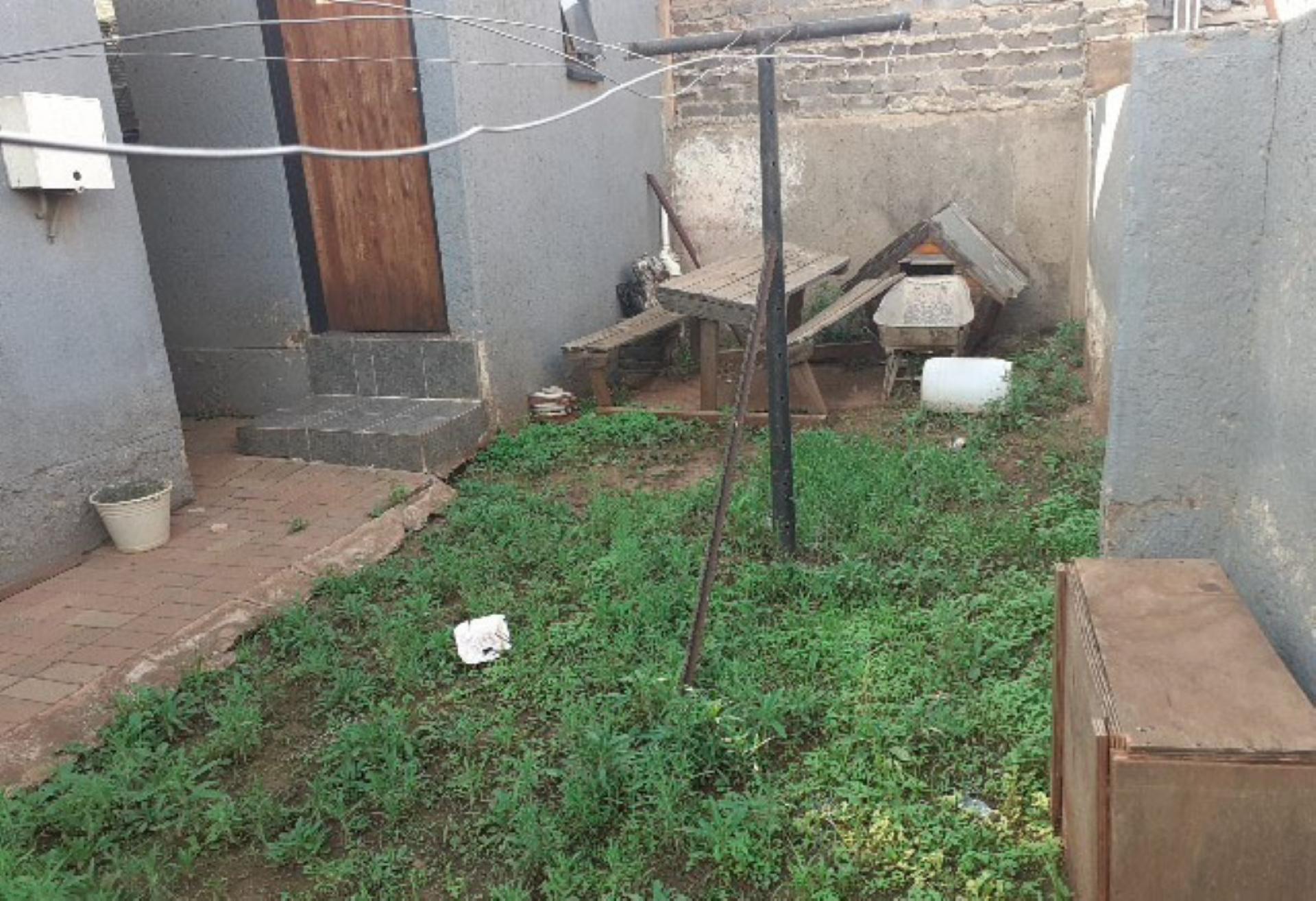 Backyard of property in Clayville