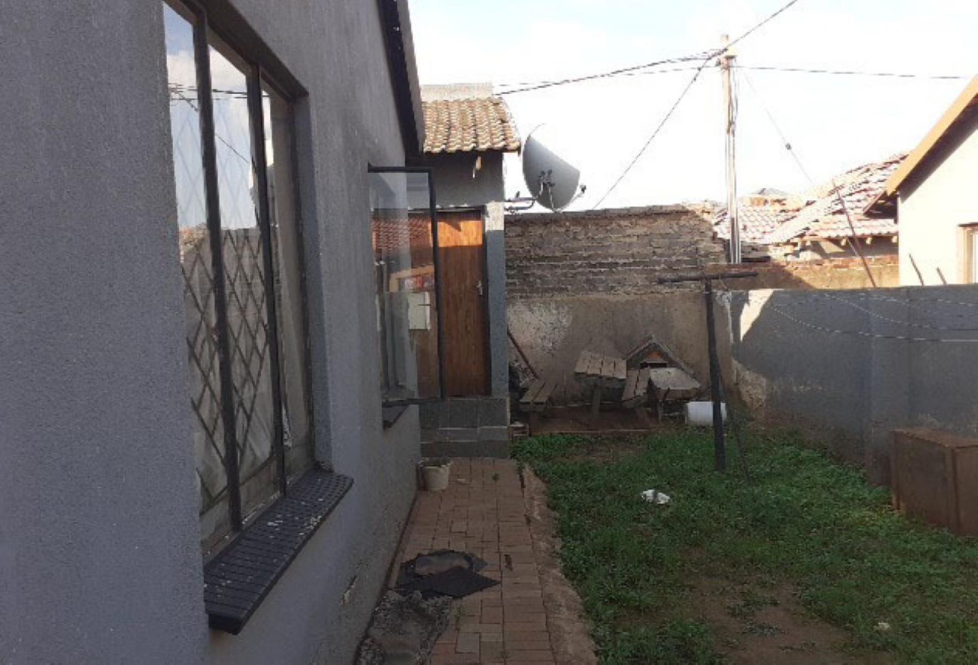 Backyard of property in Clayville