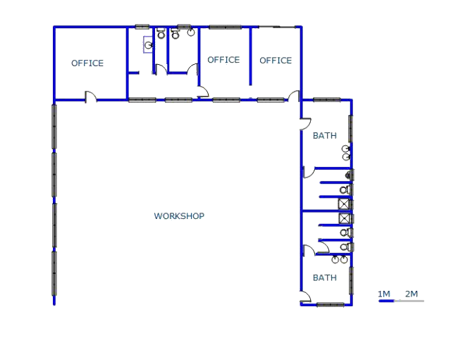 Floor plan of the property in Brakpan