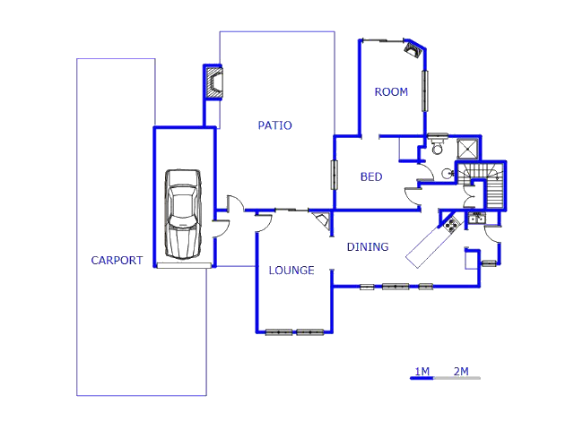 Floor plan of the property in Moreletapark