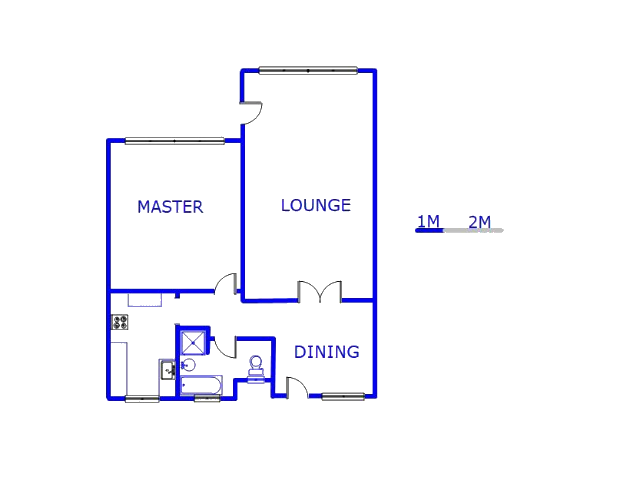 Floor plan of the property in Parktown