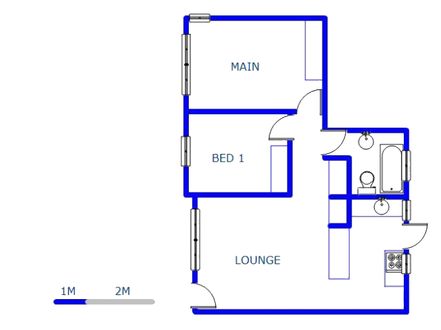 Floor plan of the property in Castleview