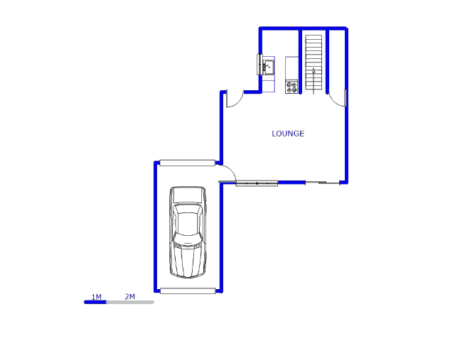 Floor plan of the property in Vanderbijlpark