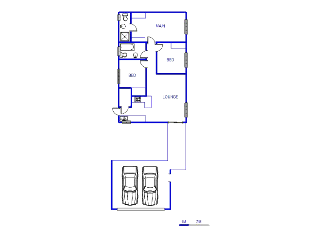 Floor plan of the property in Die Heuwel