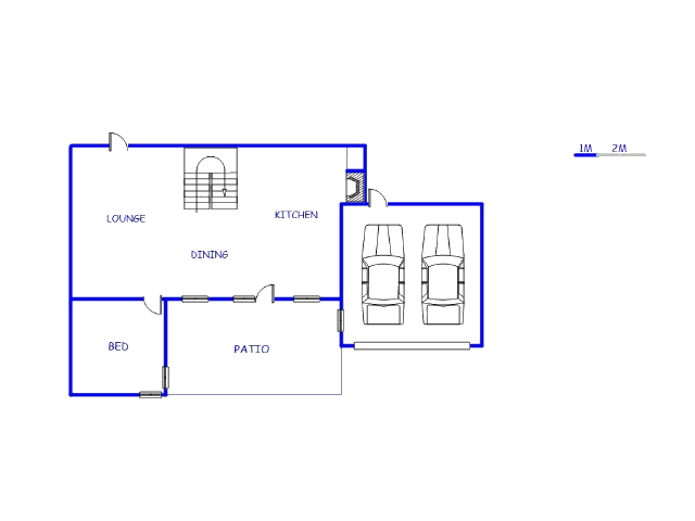 Floor plan of the property in Hermanus