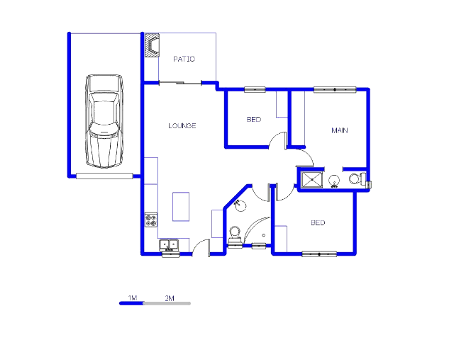 Floor plan of the property in Waterval East