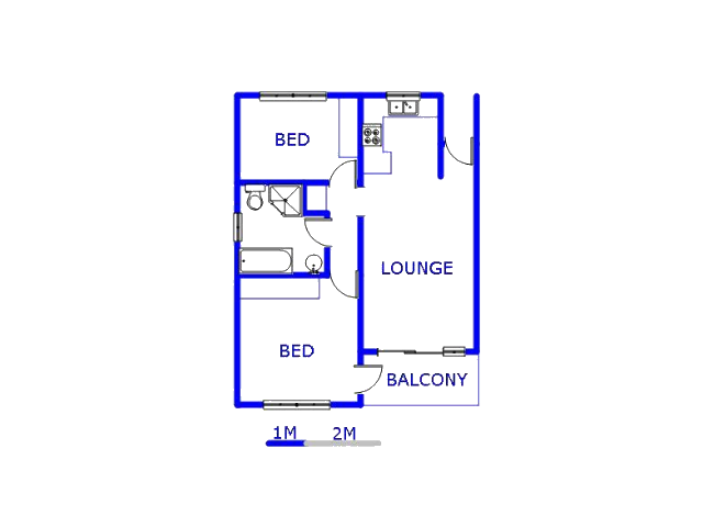 Floor plan of the property in Parkrand