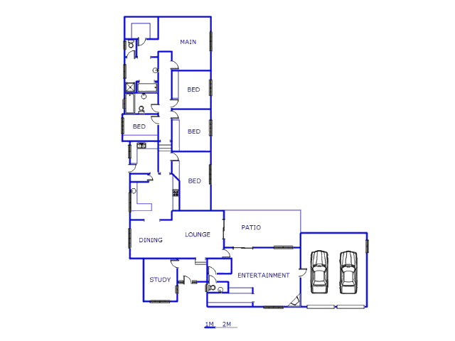 Floor plan of the property in Florida Hills