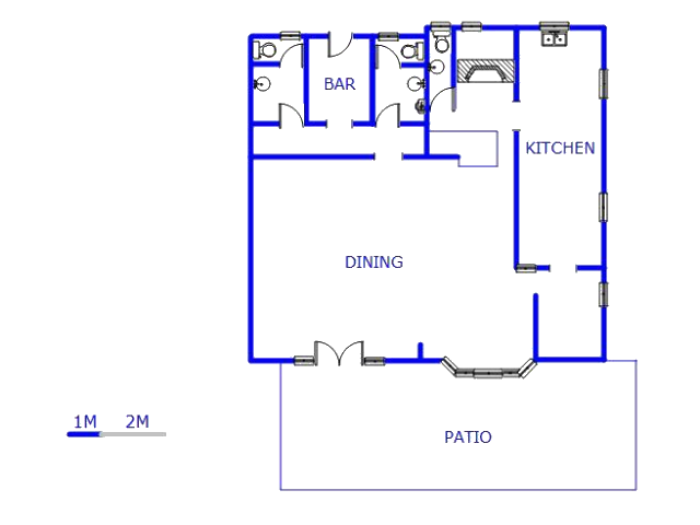 Floor plan of the property in Ferndale - JHB