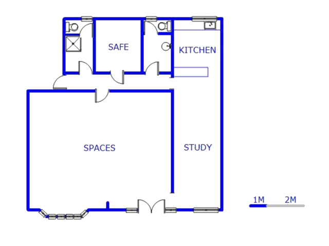 Floor plan of the property in Ferndale - JHB