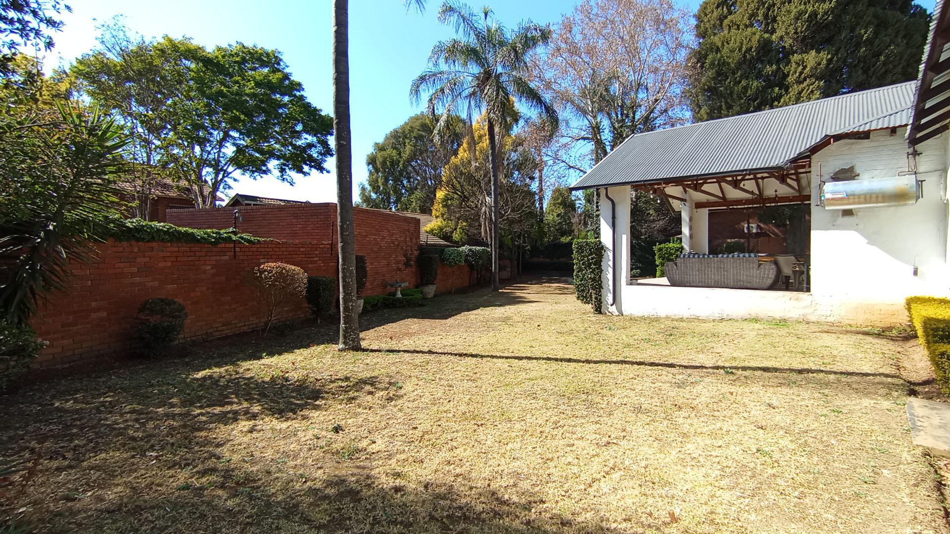 Backyard of property in Waterkloof