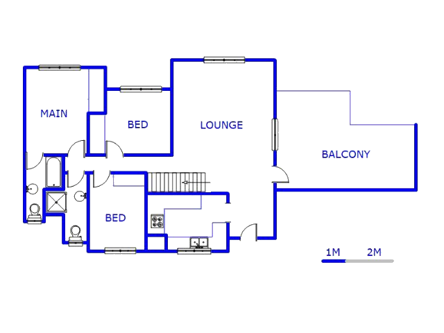 Floor plan of the property in Paulshof