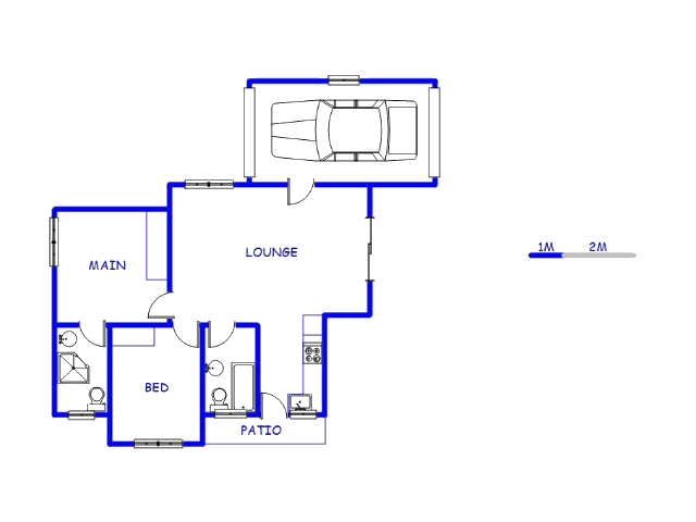 Floor plan of the property in Vanderbijlpark